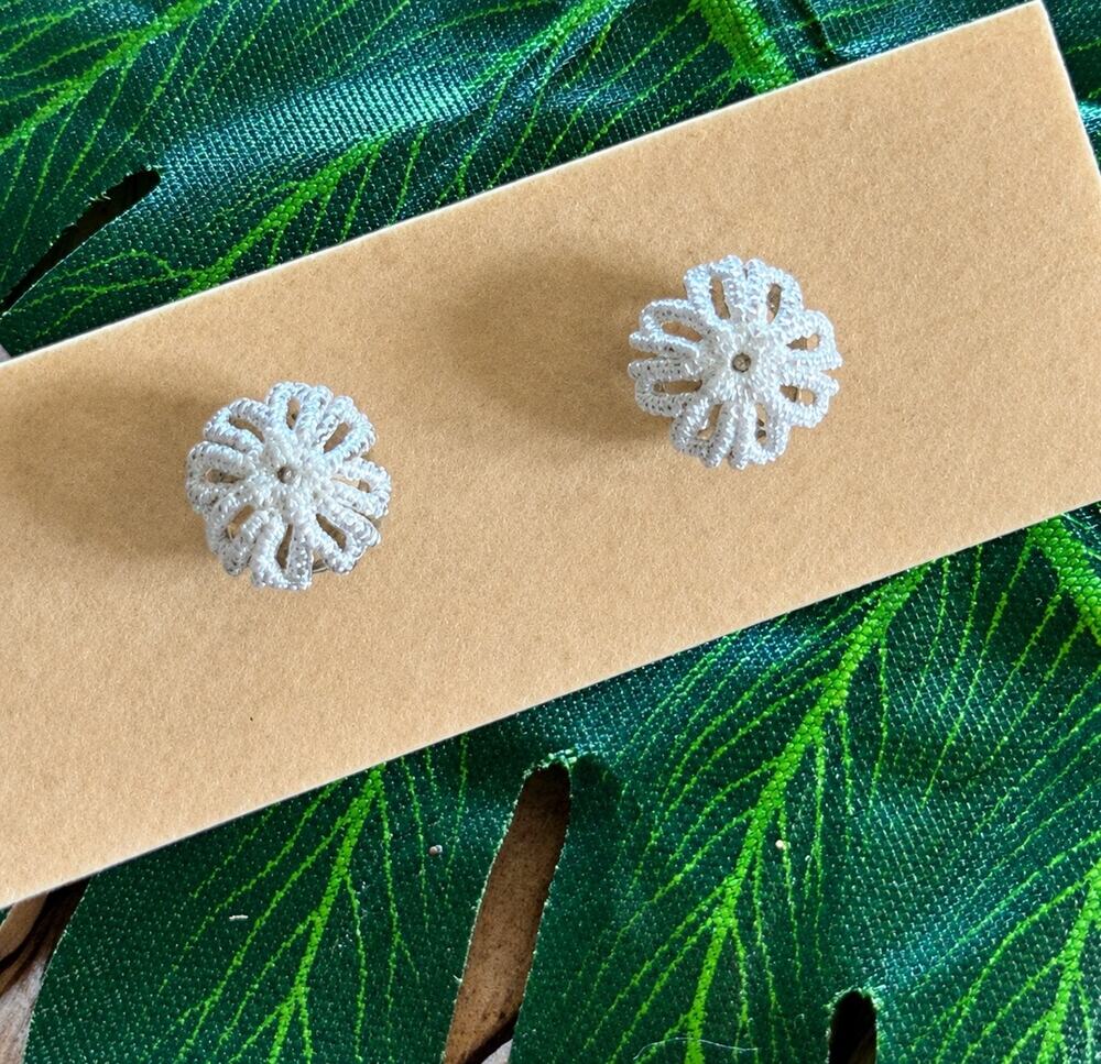 BOGO FREE Sea urchin beach inspired stud earrings